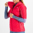 Sportful RYTHMO dámska PUFFY bunda krátky rukáv malinové