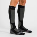 Sportful WARM WOOL LONG PONOŽKY čierne/tmavosivé