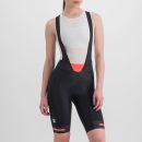 Sportful Neo Dámske kraťasy s trakmi čierne/červené