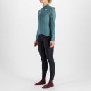 Sportful CHECKMATE THERMAL dámsky dres modrý/kaki/červený grepfruit