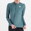 Sportful CHECKMATE THERMAL dámsky dres modrý/kaki/červený grepfruit