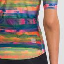 Sportful GLITCH BOMBER dámsky dres multicolor papaya