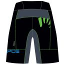 Karpos Ballistic Evo Kraťasy čierne/modré/zelené fluo