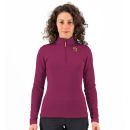 Karpos PIZZOCCO Half Zip dámska flíska malinová