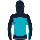 Karpos Parete Dámska Bunda tyrkysová/čierna