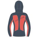 Karpos PARETE dámska bunda Hot Coral/Vintage Indigo