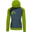 Karpos PRAMPER Zip mikina bridlicová/limetková/čierna