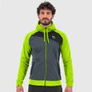 Karpos PRAMPER Zip mikina bridlicová/limetková/čierna