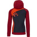 Karpos PRAMPER Zip mikina čierna/červená/grenadína