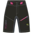 Karpos VAL VIOLA dámske kraťasy čierne/tmavosivé