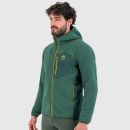 Karpos 80&rsquo;S mikina flíska borovicová/tmavozelená