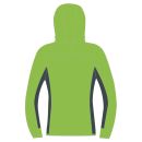 Karpos 80&rsquo;S mikina flíska limetková/bridlicová