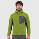 Karpos 80&rsquo;S mikina flíska limetková/bridlicová