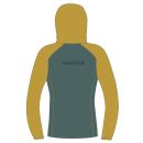 Karpos AMBRIZZOLA mikina so zipsom North Atlantic/Lemon Curry