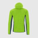 Karpos ROCCHETTA mikina flíska limetková/bridlicová