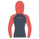 Karpos AMBRIZZOLA dámska mikina so zipsom Vintage Indigo/Hot Coral