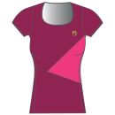 Karpos Nuvolau Dámske Tričko červené/ružové/tmavoružové