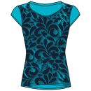 Karpos Loma Print Dámske Tričko modré