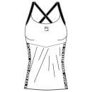Karpos Easyfrizz Dámsky Top biely/čierny