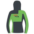 Karpos NUVOLAU KID mikina so zipsom Jasmine Green/Ombre Blue