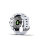 Garmin fenix 7S, Silver Stainless Steel, Whitestone Band
