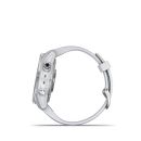 Garmin fenix 7S, Silver Stainless Steel, Whitestone Band