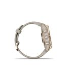 Garmin fenix 7S Sapphire Solar, Cream Gold Titanium, Light Sand Band