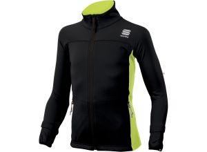 Sportful Light SoftShell detská bunda čierna/krikľavožltá