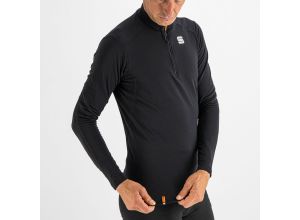 Sportful TD MID top so zipsom a dlhým rukávom čierny