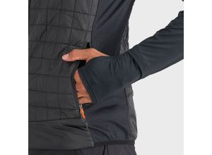 Sportful RYTHMO PUFFY bunda s krátkym rukávom čierne