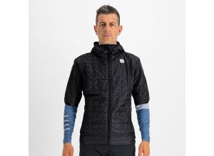 Sportful RYTHMO PUFFY bunda s krátkym rukávom čierne