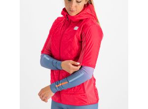 Sportful RYTHMO dámska PUFFY bunda krátky rukáv malinové