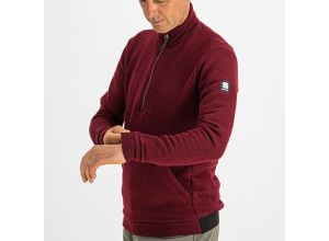 Sportful XPLORE flisová bunda vínovočervená