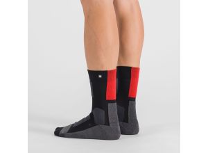 Sportful PRIMALOFT PONOŽKY čierne/červené