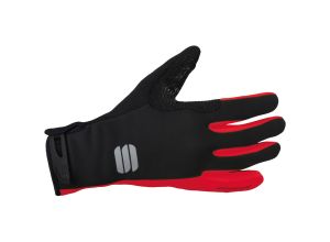 Sportful WindStopper Essential 2 rukavice čierne/červené