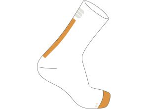 Sportful Bodyfit Pro 12 Dámske ponožky biele/zlaté