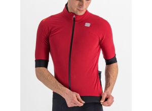Sportful Fiandre Pro bunda s krátkym rukávom tmavoružová