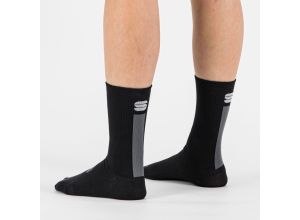 Sportful Wool 18 dámske ponožky čierne/antracitové