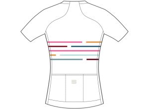 Sportful Vélodrome dámsky dres s krátkym rukávom biely