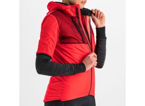 Sportful SUPERGIARA PUFFY dámska bunda KR červený grepfruit