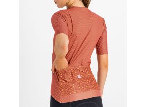 Sportful Checkmate Dámsky dres červený/staroružový
