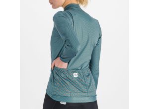 Sportful CHECKMATE THERMAL dámsky dres modrý/kaki/červený grepfruit