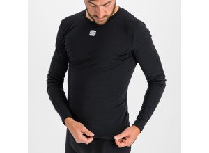 Sportful MERINO LAYER tričko s dlhým rukávom čierne