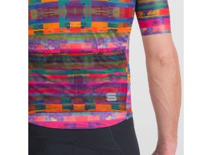 Sportful GLITCH BOMBER dres multicolor pink