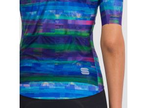 Sportful GLITCH BOMBER dámsky dres multicolor blue
