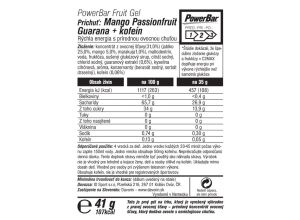 PowerBar PowerGel 41g Mango,Maracuja,Guarana+kofein