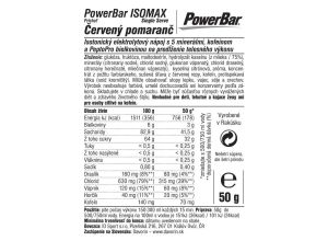 PowerBar IsoMAX - iontový nápoj 50g červený pomaranč