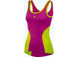 Karpos RISE tielko dámske bordové/zelené