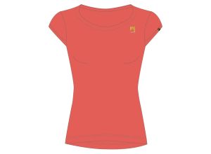 Karpos LOMA dámske tričko Hot Coral/Vintage Indigo/Cloud Dancer