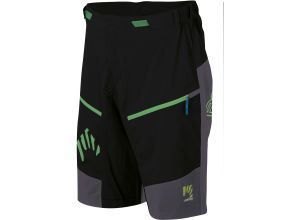 Karpos RAPID Baggy kraťasy čierne/tmavomodré/zelené fluo